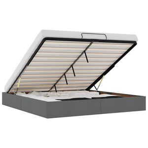 vidaXL Ottoman Bed Frame Dark Grey