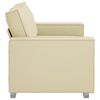 vidaXL Sofa Cream 62.99 x 30.71 x 33.07 in Fabric