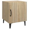 vidaXL Bedside Cabinet Set of 2 Sonoma oak Engineered wood, metal Medium