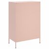 vidaXL Highboard Pink Cold-rolled steel 26.8x15.4x40.0 in Highboard