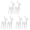vidaXL Christmas Reindeer Set of 6 Cold white Acrylic Medium