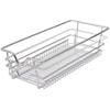 vidaXL Pull-Out Wire Baskets 2 pcs Silver 11.8"