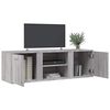 vidaXL Tv Cabinet Grey Sonoma Engineered wood 47.2 in x 13.4 in x 14.6 in