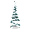 vidaXL LED Christmas Tree Black, Warm White Metal, Plastic Medium