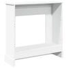 vidaXL Fireplace Surround White 35.4x11.8x35.4" Engineered Wood