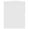 vidaXL Sink Cabinet With Basin White Engineered Wood, Ceramic Standard