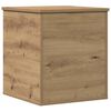 vidaXL Storage Box with Storage Artisan Oak 15.75 x 16.54 x 18.11 in
