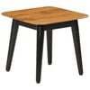 vidaXL Coffee Table Brown, Black Solid Mango Wood, Powder-Coated Iron
