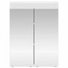 vidaXL Bathroom Mirror Cabinet TULUM White 23.62 x 6.50 x 30.71 in