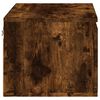 vidaXL Wall-mounted Bedside Cabinet Set of 2 Smoked oak Engineered wood