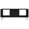vidaXL Coffee Table Black Engineered Wood, Metal Medium Coffee Table