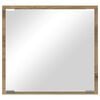 vidaXL LED Bathroom Mirror Wall-mounted Artisan Oak 40 x 37 x 8.5 cm