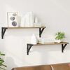 vidaXL Wall Shelves 2 pcs Artisan Oak 23.62 x 5.91 x 6.10 in