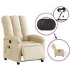 vidaXL Electric Massage Recliner Chair Cream