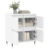vidaXL Sideboard White Engineered wood, Iron Medium Sideboard