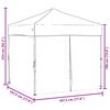 vidaXL Folding Party Tent with Sidewalls Red 6.6'x6.6'