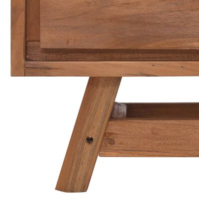 vidaXL TV Cabinet 43.3"x11.8"x19.7" Solid Teak Wood