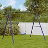 vidaXL Swing Frame Set of 2 Blue and dark green Painted steel Standard