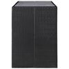 vidaXL 9 Piece Patio Dining Set Poly Rattan Black