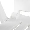 vidaXL Garden Chair Set of 2 White Plastic Standard