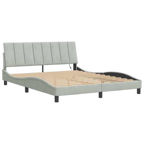 vidaXL Bed Frame Light Grey