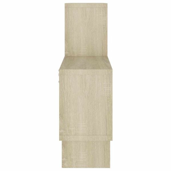 vidaXL Wall Shelf Sonoma oak Engineered wood Medium Car Shelf Other