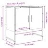 vidaXL Bathroom Sink Cabinet Old wood Engineered wood Medium