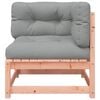 vidaXL Patio Sofa Corner with Cushions and Footstool