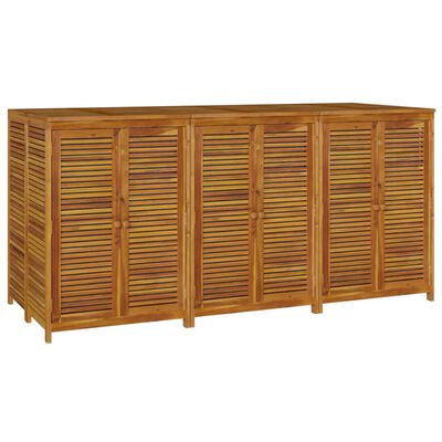 vidaXL Patio Storage Box 82.7"x34.3"x40.9" Solid Wood Acacia