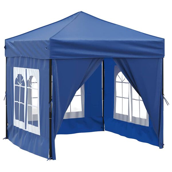 vidaXL Party Tent Blue 210D Oxford Fabric Small Foldable Party Tent