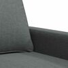 vidaXL 2-seater Sofa Dark gray Fabric (100% polyester), metal, textilene