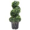 vidaXL Artificial Plant Green Polyethylene, metal, polypropylene Medium