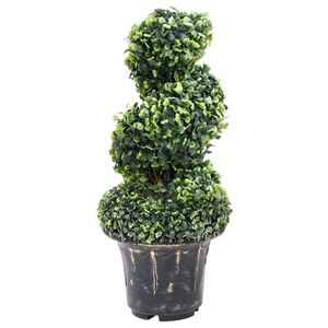 vidaXL Artificial Plant Green Polyethylene, metal, polypropylene Medium