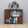 vidaXL Book Cabinet Brown oak Engineered wood 31.5 in x 9.4 in x 24.8 in