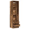 vidaXL Wardrobe Old Wood Engineered Wood Compact Wardrobe Rectangular