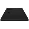 vidaXL Rectangular ABS Shower Base Tray Black 27.6"x35.4"