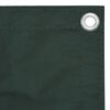 vidaXL Balcony Screen Dark Green 47.2x236.2" Oxford Fabric