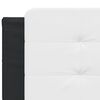 vidaXL Headboard Cushion White and Black Faux leather, Foam 76.0 in