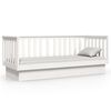 vidaXL Day Bed White Solid pine wood Small Twin Convertible