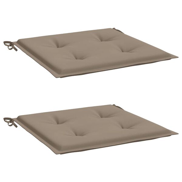 vidaXL Chair Cushion Set of 2 Taupe Oxford fabric (100% polyester)