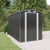 vidaXL Garden Shed Anthracite Galvanized steel Spacious Garden Shed