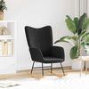 vidaXL Rocking Chair Black Sherpa Fabric