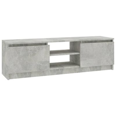 vidaXL TV Cabinet Concrete Gray 47.2"x11.8"x14" Engineered Wood