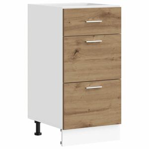 vidaXL Bottom Cabinet Artisan Oak Engineered wood Medium Adjustable Feet