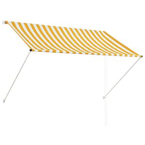 vidaXL Awning Yellow and White