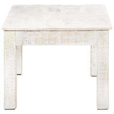 vidaXL Coffee Table White 43.3"x23.6"x17.7" Solid Mango Wood