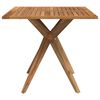 vidaXL Garden Table Brown Solid Acacia wood 33.5x33.5x29.5 in