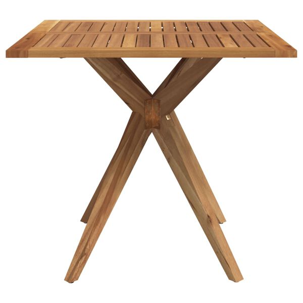 vidaXL Garden Table Brown Solid Acacia wood 33.5x33.5x29.5 in