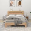 vidaXL Bedside Cabinet Set of 2 Grey Sonoma Engineered wood Standard