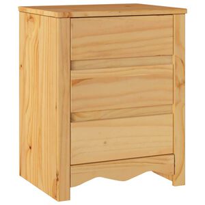 vidaXL Bedside Cabinet Drammen Oak 45 x 35 x 56 cm Solid pine wood